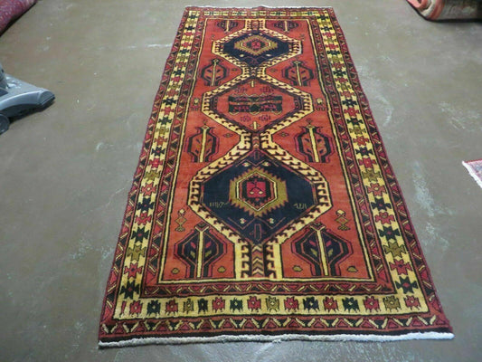 3' 4"X 7' Antique Handmade Turkish Wool Rug Organic #101 - Nuvé