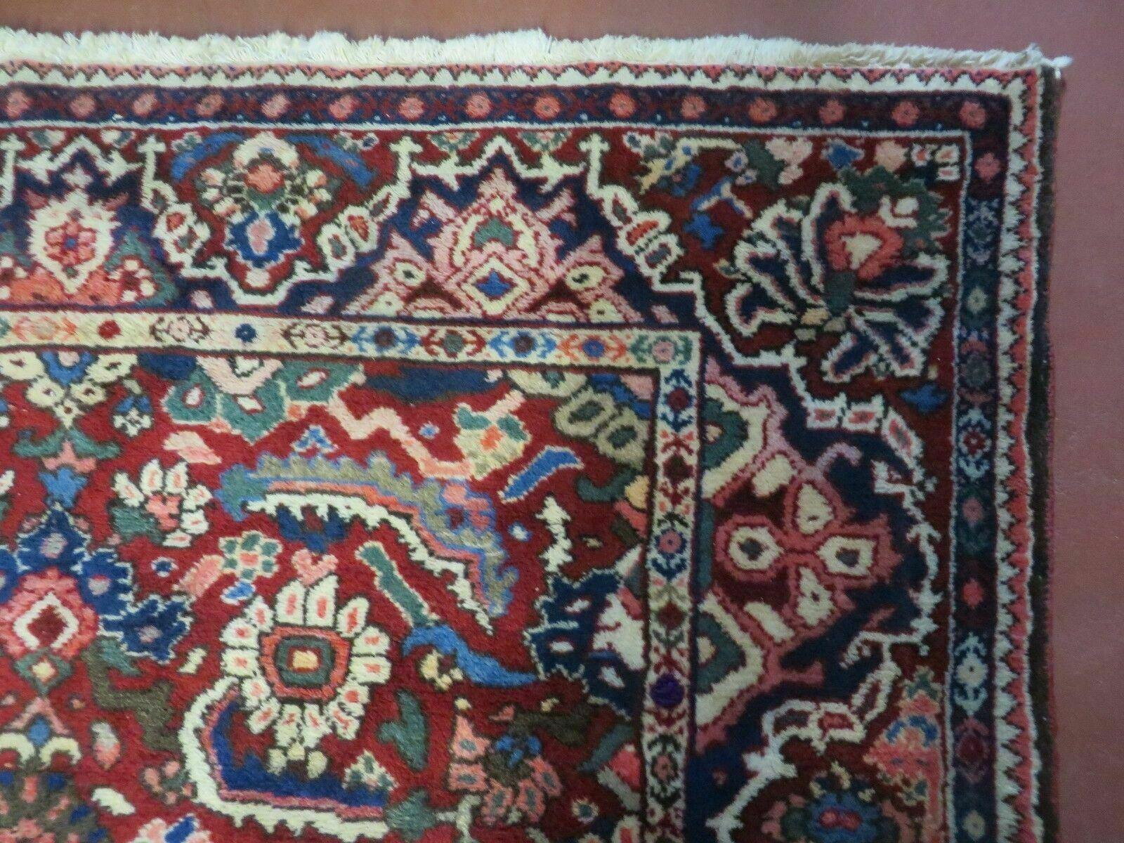 5' X 9' Antique Handmade Turkish Wool Veg Dyes Rug Nice # 107 - Nuvé