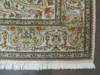 Vintage Persian Tabriz Rug 9x12, Tabatabaie Rug 9x12 Carpet, Handmade Hand Knotted Wool Area Rug, Tomato Red Beige, Medallion Rug, Floral - Nuvé