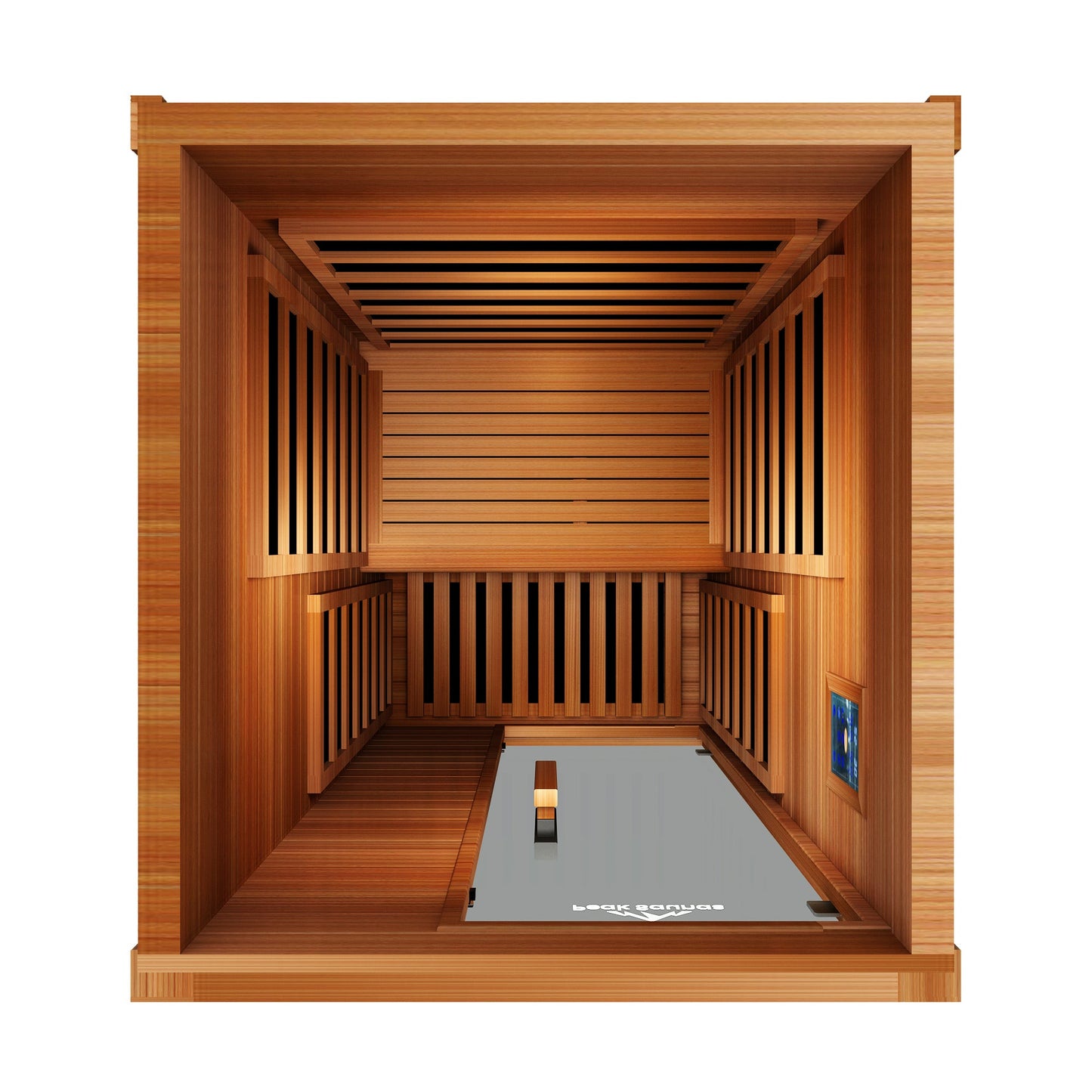 Peak Saunas Aspen Luxury 1-Person FAR Infrared Sauna with Smart WiFi App Control - Nuvé