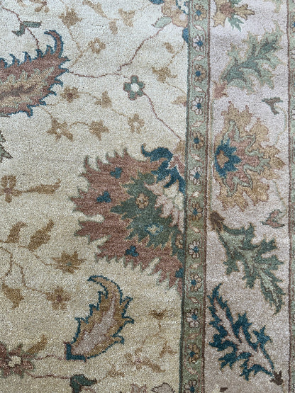 Hand-Knotted Oushak Soft Wool Rug 8 x 10 - Nuvé