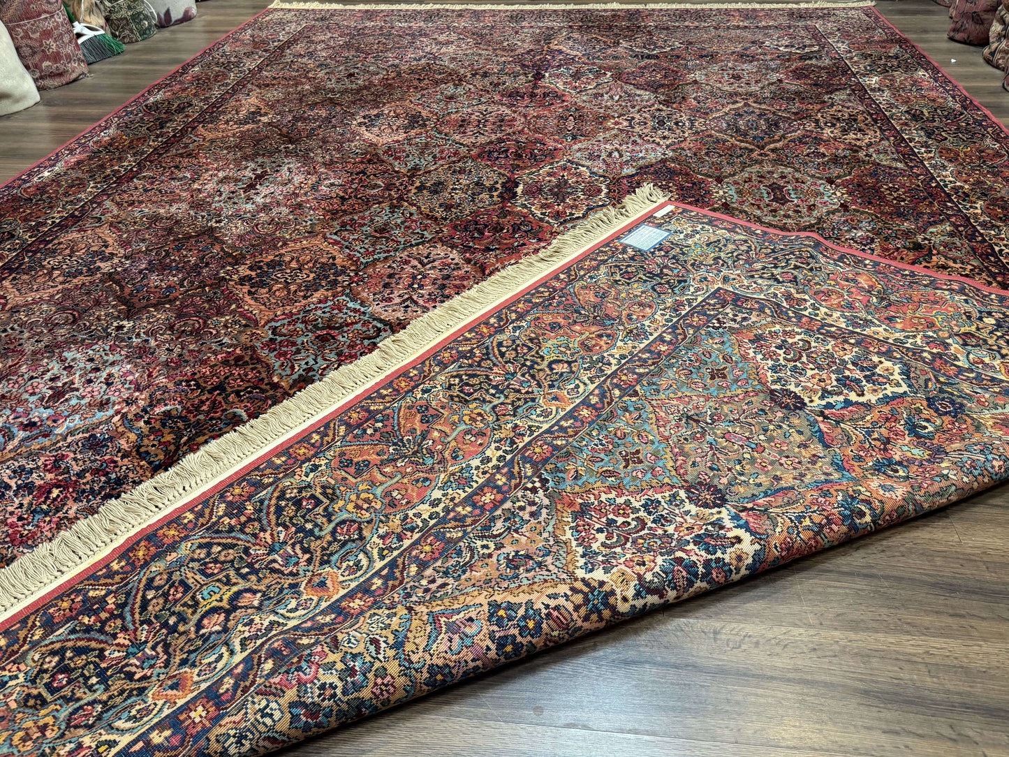 12x16 Karastan Multicolor Panel Kirman Rug #717, Rare Palace Size Wool Original 700 Series - Nuvé