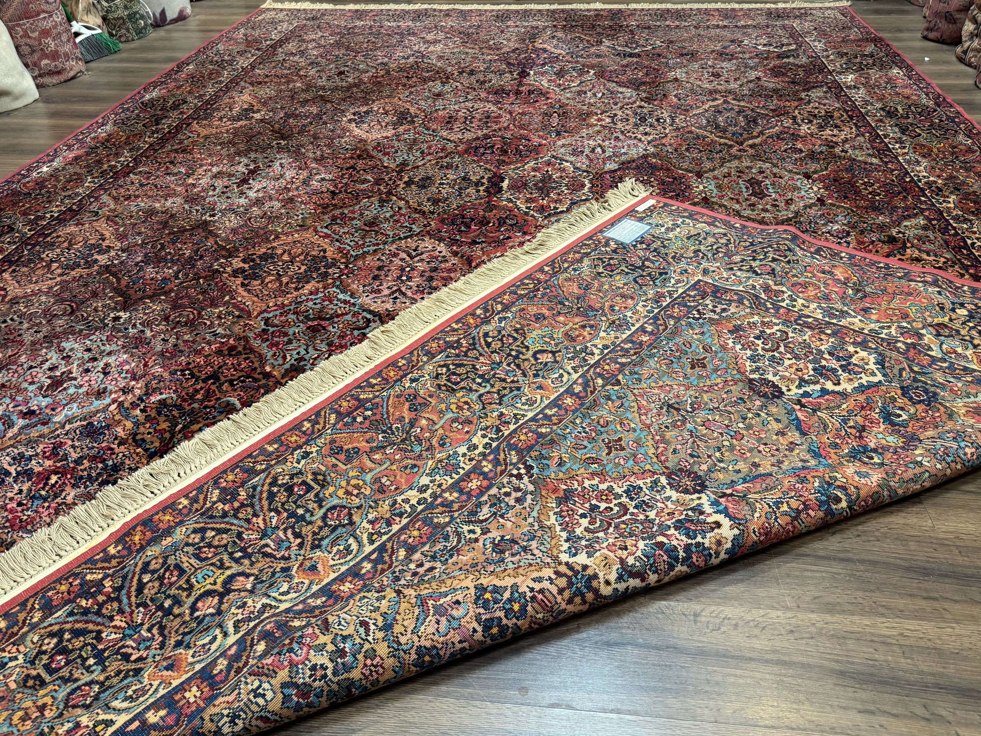 12x16 Karastan Multicolor Panel Kirman Rug #717, Rare Palace Size Wool Original 700 Series - Nuvé