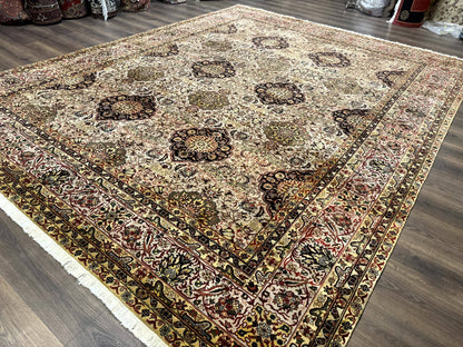 Indian Agra Rug 9x12, Fine Oriental Carpet - Nuvé