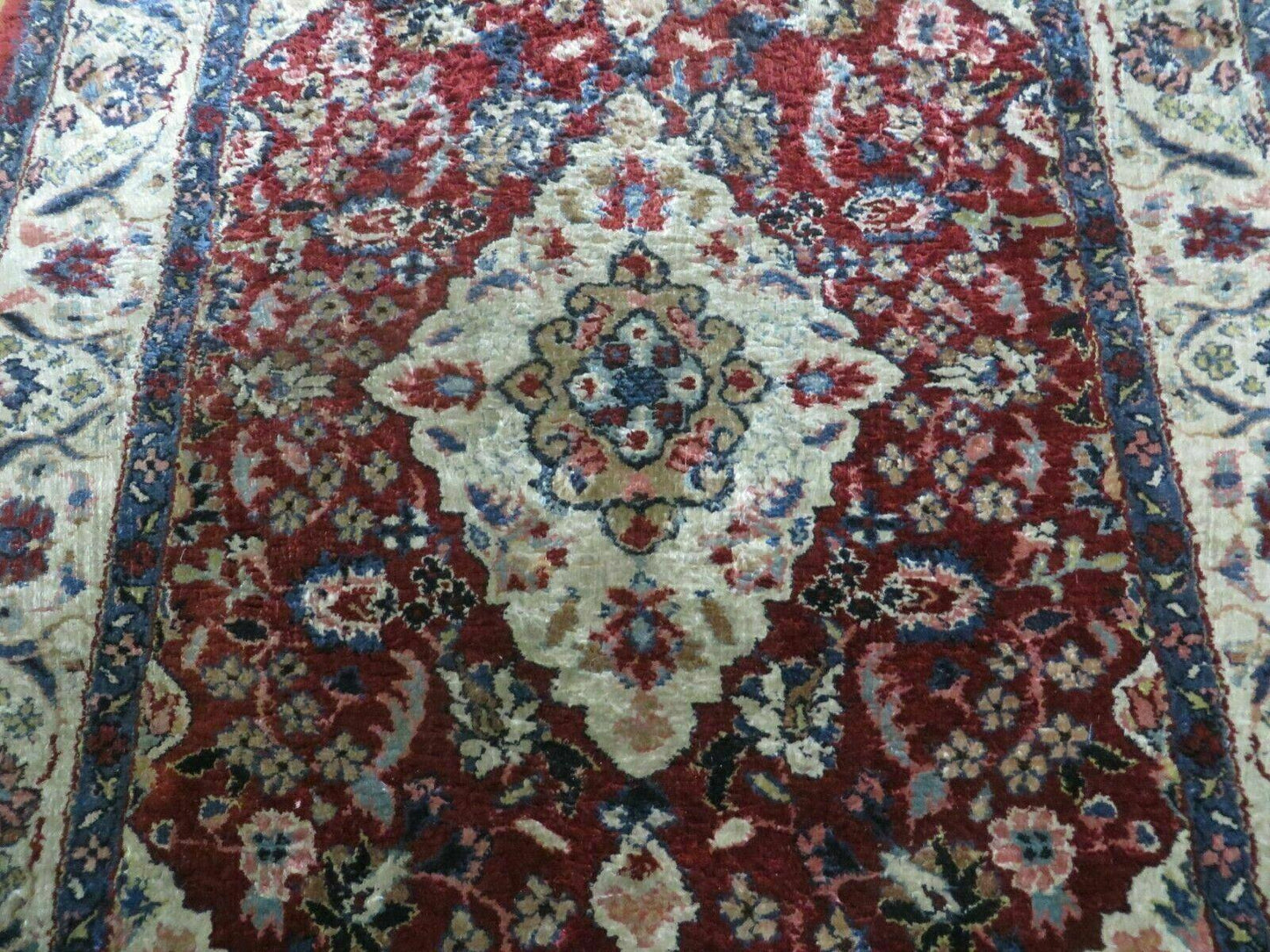 2' X 3' Handmade Chinese Floral Oriental Silk Rug Carpet Nice Red - Nuvé