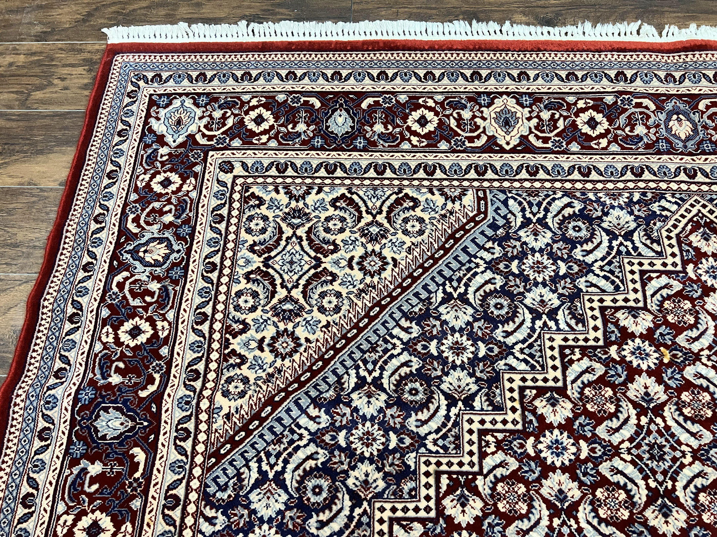 Karastan Rug 8x10, Kara Shah Red Bidjar, Belgium Power Loomed Rug, Wool Pile Karastan Rug, Vintage - Nuvé