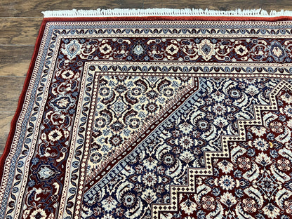 Karastan Rug 8x10, Kara Shah Red Bidjar, Belgium Power Loomed Rug, Wool Pile Karastan Rug, Vintage - Nuvé