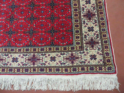 6' X 10' Vintage Handmade Turkish Sevas Kayseri Wool Rug Carpet Nice - Nuvé