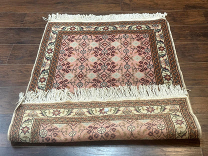 Turkish Sivas Rug 3x4, Pink, Handmade, Wool, Vintage - Nuvé