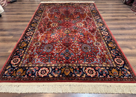 5.9 x 9 Karastan Rug Ispahan #766, Vintage Wool Discontinued Original 700 Series - Nuvé