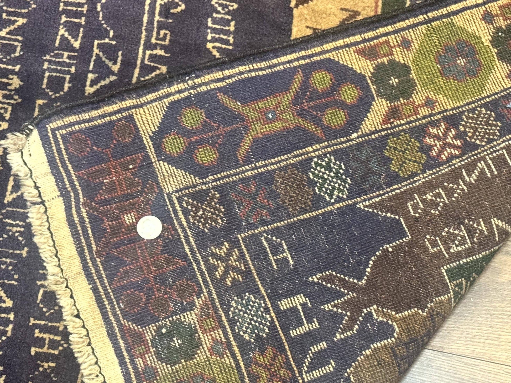 Afghan Rug 4x7, Map of Afghanistan, Tribal Rug, Balouch Rug, New - Nuvé