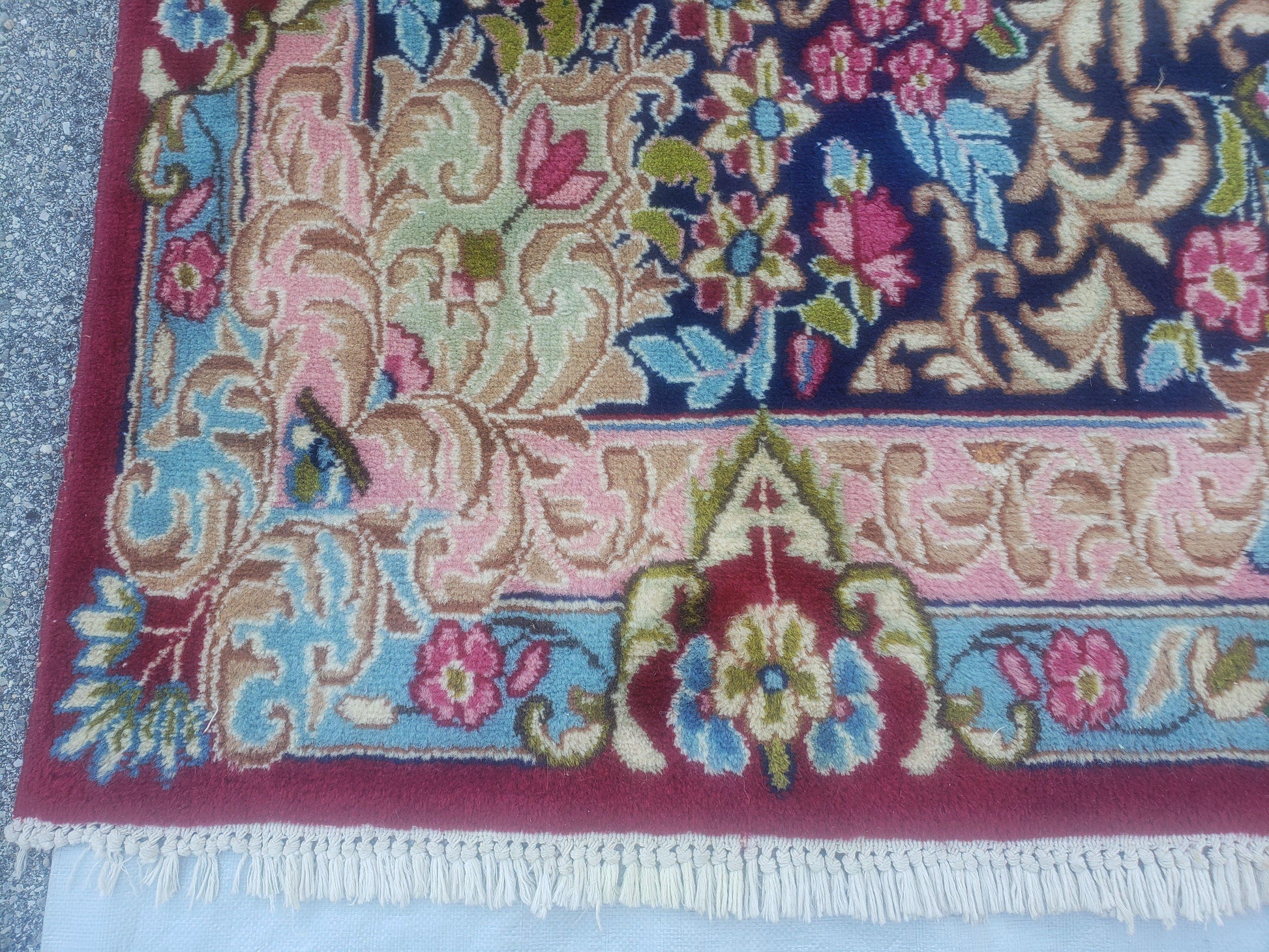 Antique Persian Kirman Rug 10x17 Oriental Carpet 10 x 17, Red, Multicolor, Namazian Signature Master Weaver, Shabby Chic, Semi Open Field - Nuvé
