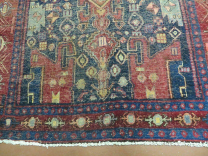 4' X 10' Antique Handmade Turkish Floral Tribal Oriental Wool Rug #627 - Nuvé
