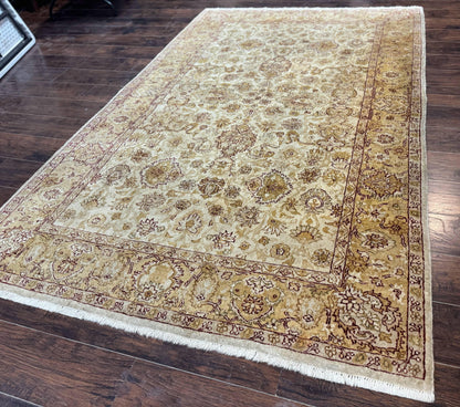 Turkish Oushak Rug 6x9, Vintage, Beige - Nuvé