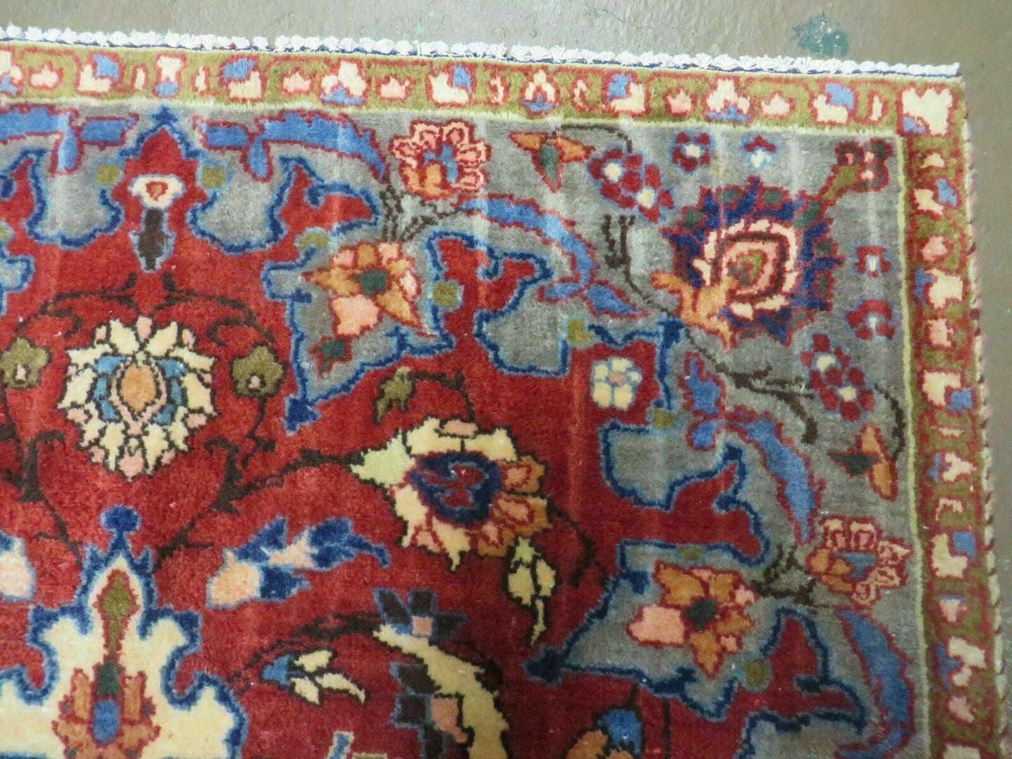 4' X 6' Antique Handmade India Floral Oriental Wool Rug Vegetable Dyes #120 - Nuvé