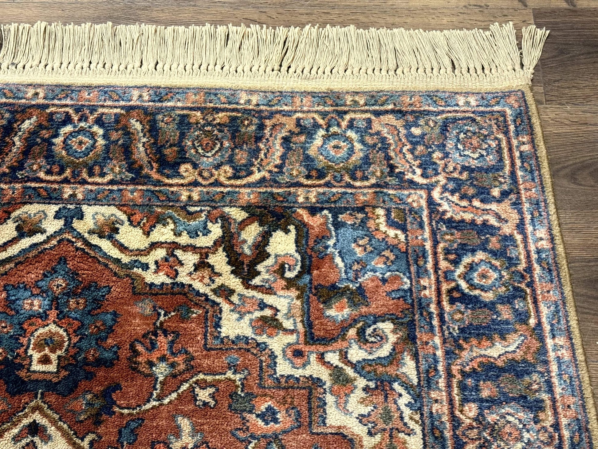 Karastan Rug 4x6, Vintage Karastan #744 Antique Serapi Pattern, Wool Pile, Original 700 Series Karastan Carpet - Nuvé