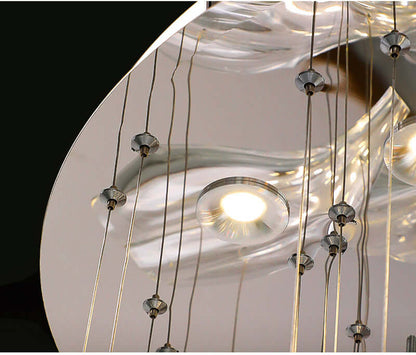 Glass Lotus Chandelier - Nuvé