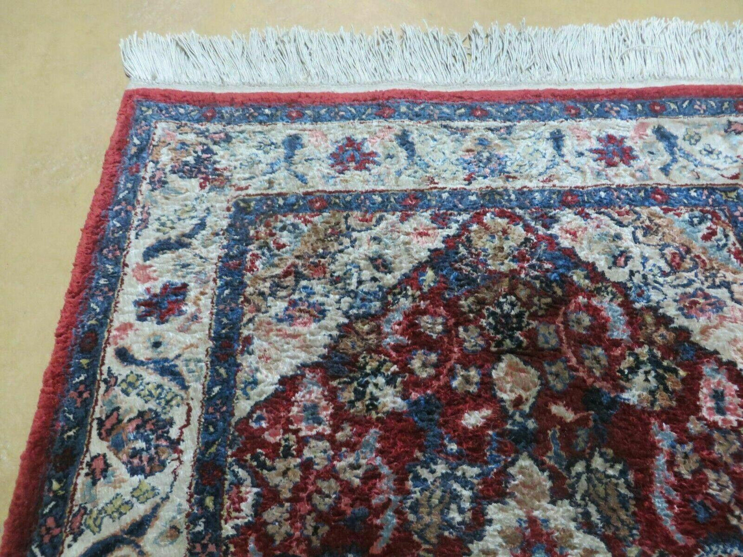 2' X 3' Handmade Chinese Floral Oriental Silk Rug Carpet Nice Red - Nuvé