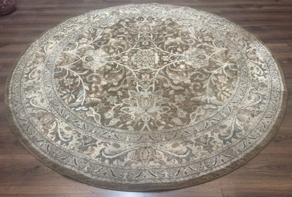 Round Karastan Rug 8x8 ft, Euphoria New Bridge Karastan Rug, Indo Mahal Design - Nuvé