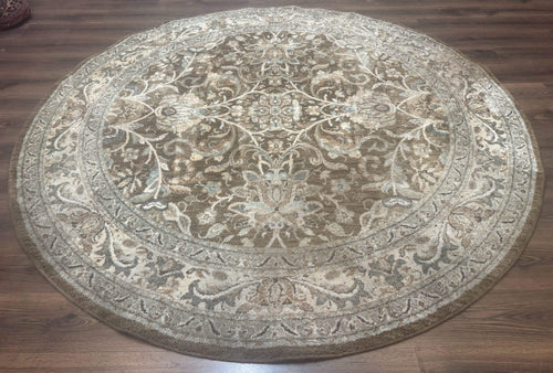 Round Karastan Rug 8x8 ft, Euphoria New Bridge Karastan Rug, Indo Mahal Design - Nuvé