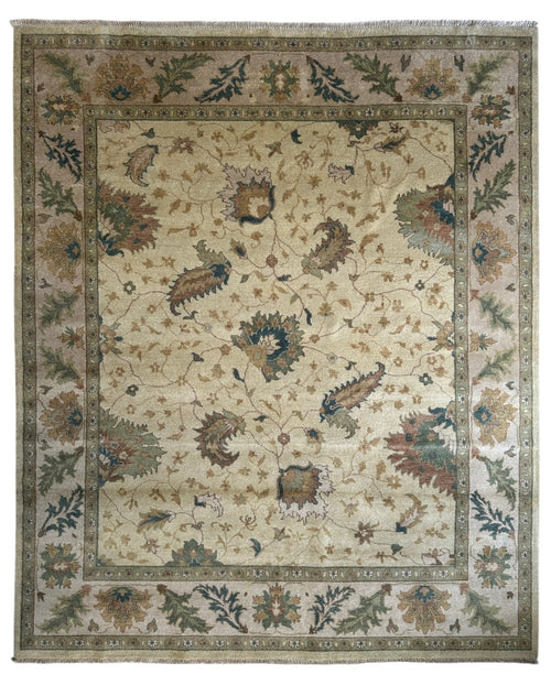 Hand-Knotted Oushak Soft Wool Rug 8 x 10 - Nuvé