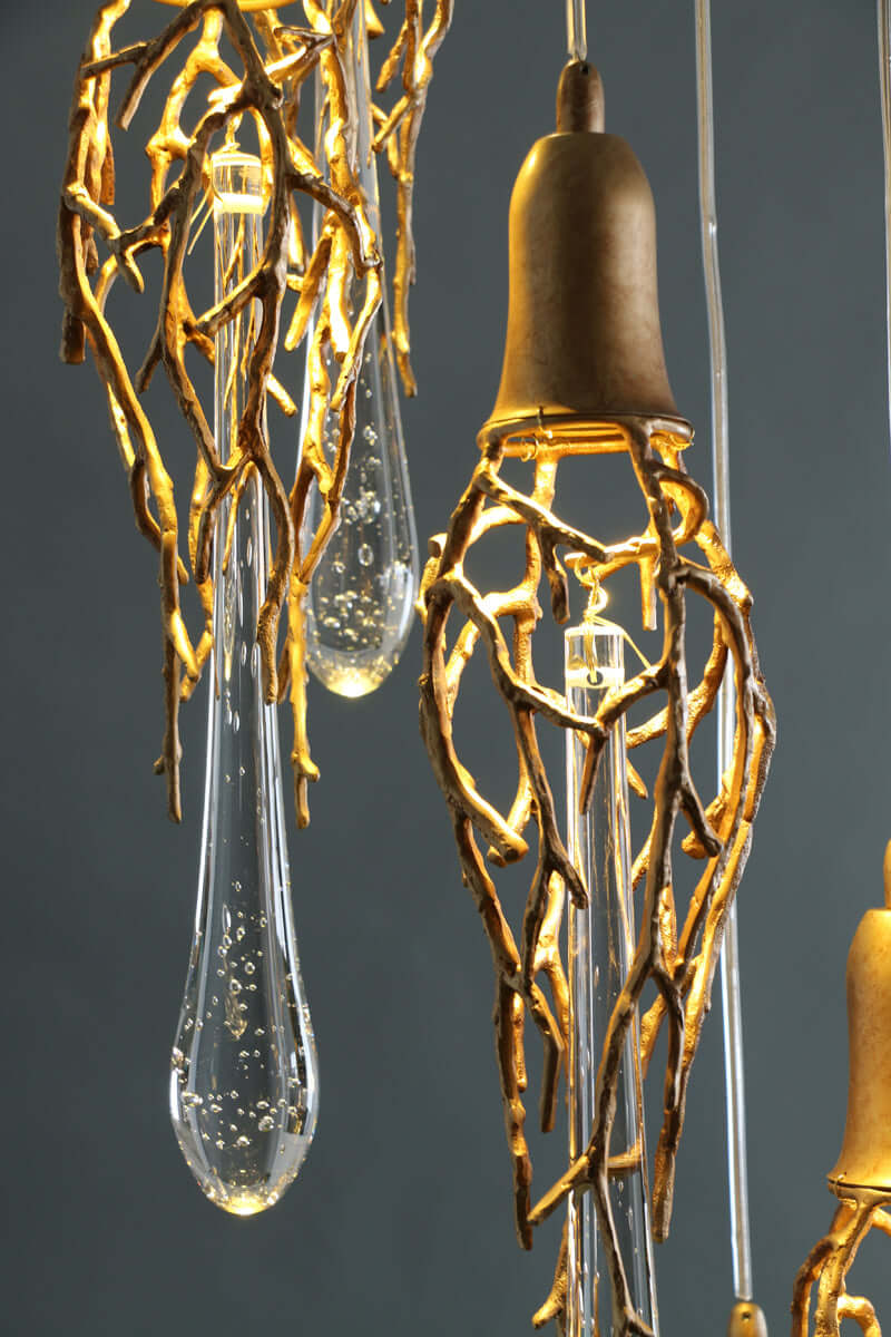 Modern branched chandelier - Nuvé