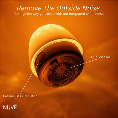 Nuvé Luma Harmonia skincare device with sleek design and illuminated touch controls, positioned on a white background.