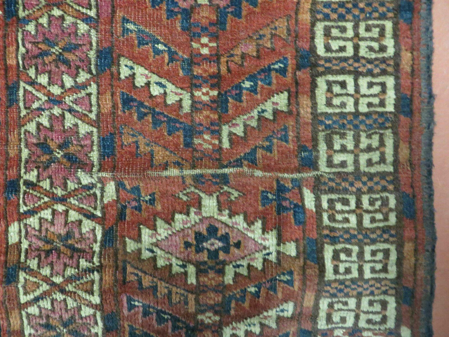 Antique Turkoman Ensi Wool Rug 4x5 - Nuvé