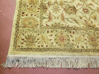 Belgium Power Loomed Rug 5x7, Vintage Oriental Wool Carpet, Beige - Nuvé