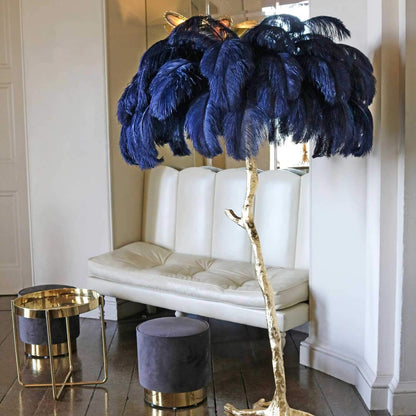 Ostrich Feather Floor Lamp - Nuvé