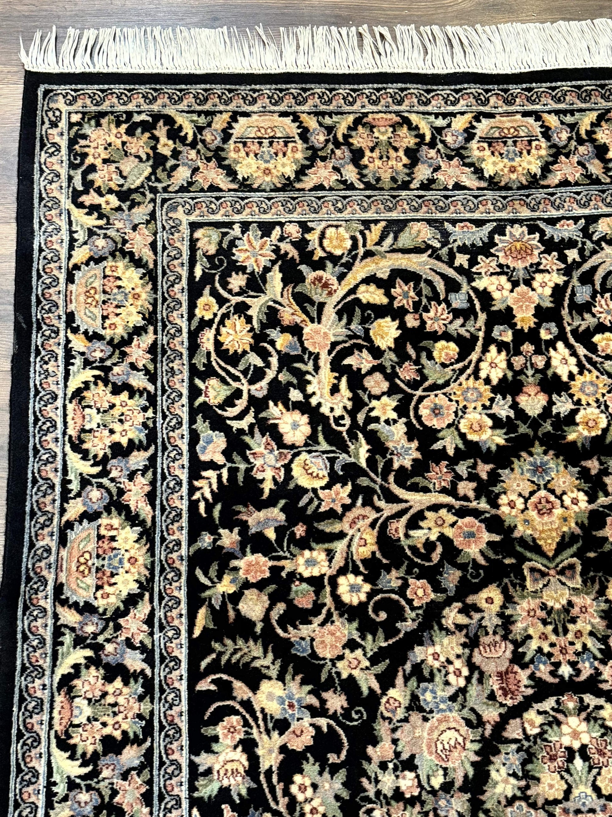 Sino Persian Rug 4x6, Very Fine 260 KPSI, Floral Medallion, Hand Knotted Wool Carpet - Nuvé