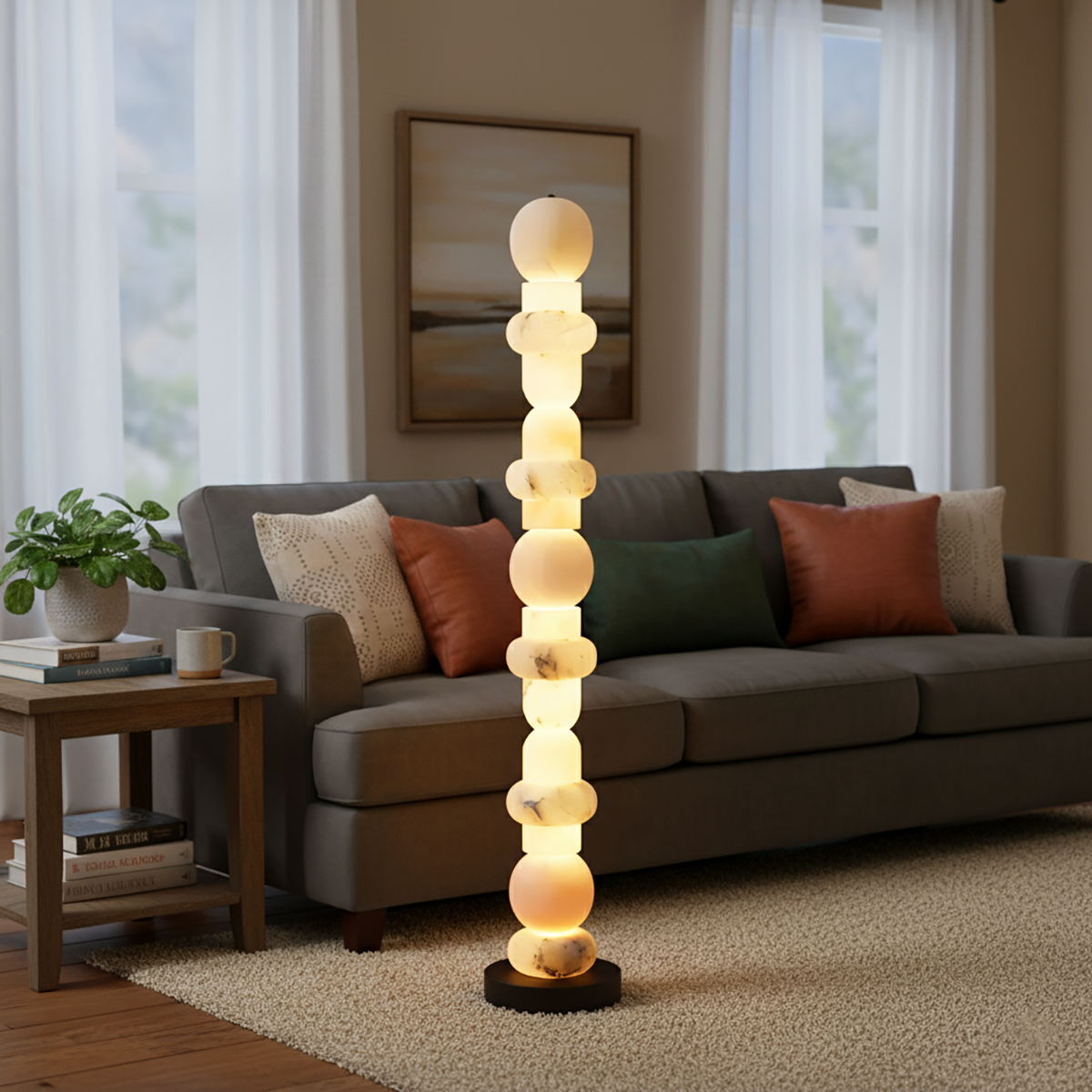 Alabaster Floor Lamp - Nuvé