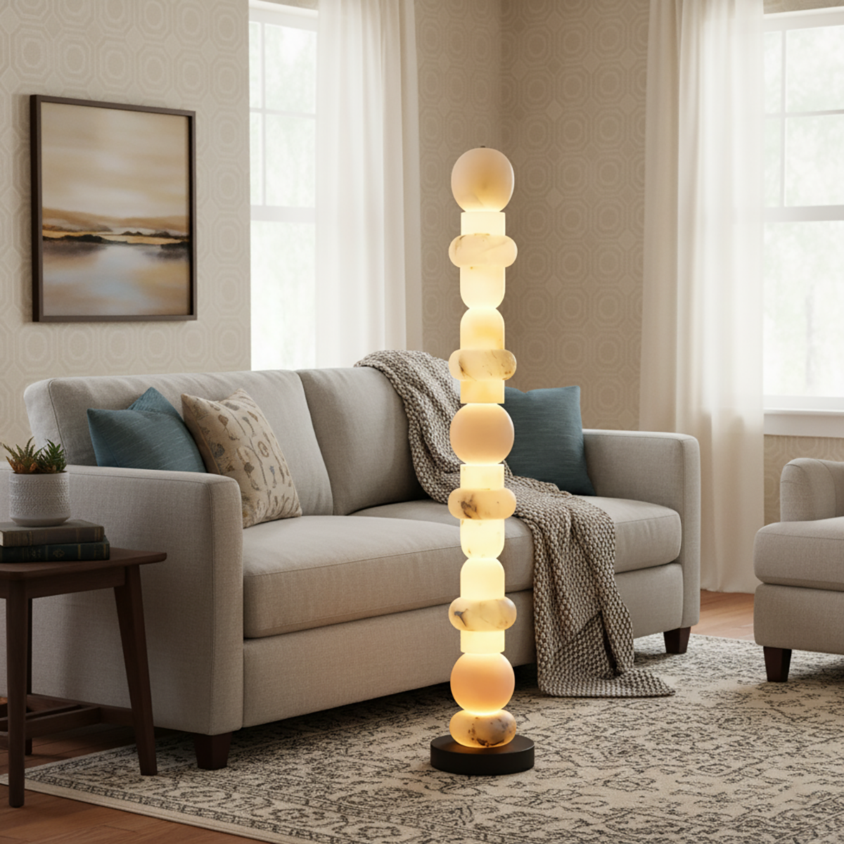 Alabaster Floor Lamp - Nuvé