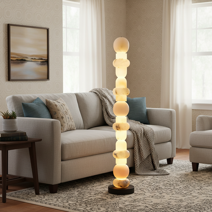 Alabaster Floor Lamp - Nuvé