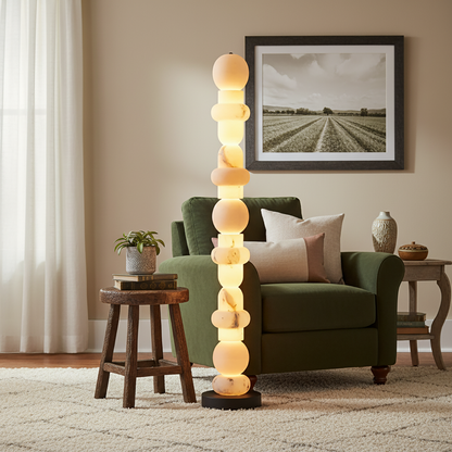 Alabaster Floor Lamp - Nuvé