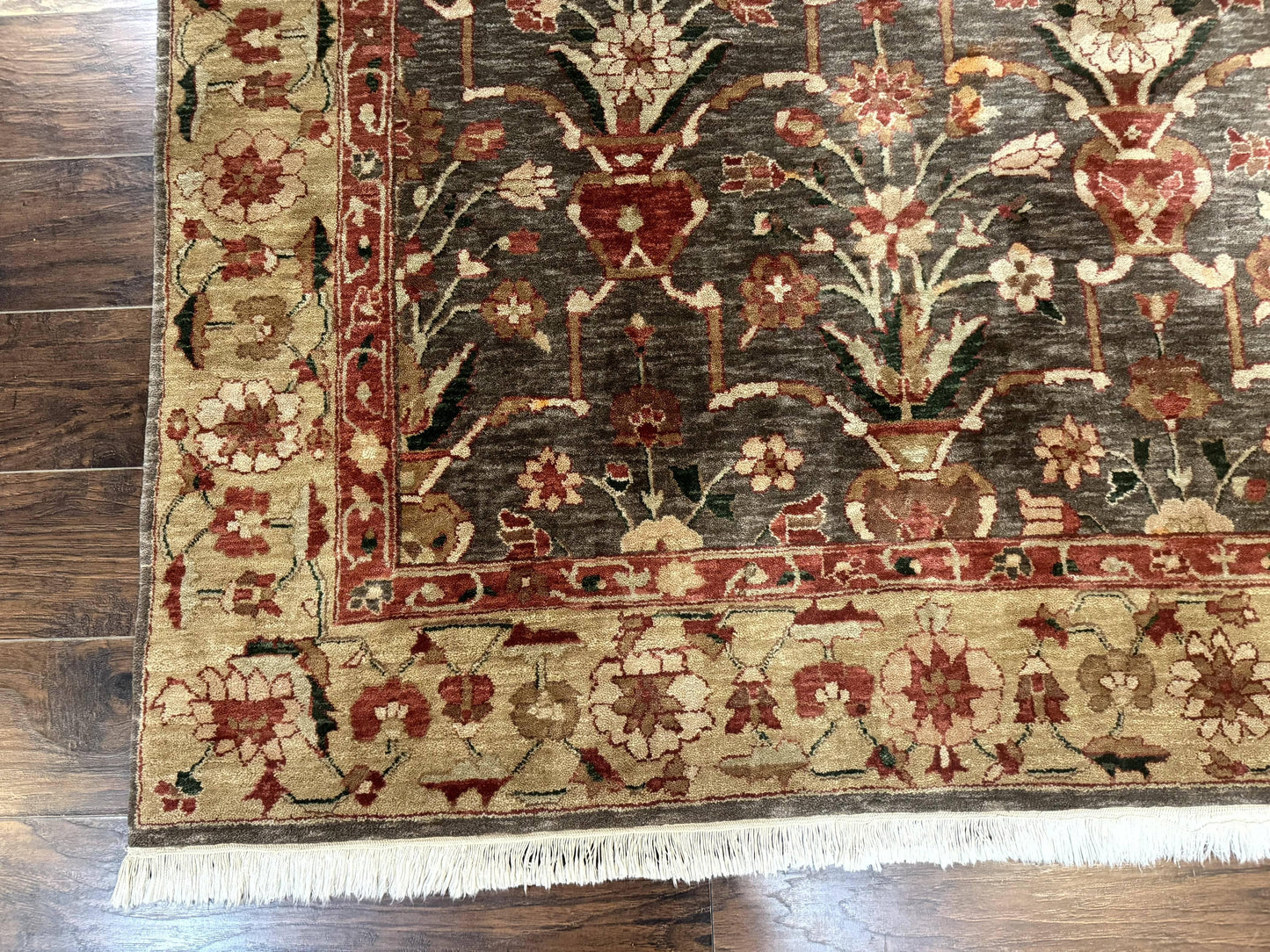 Pak Persian Mahal Rug 6x9, Floral Handmade Wool Traditional Oriental Carpet - Nuvé