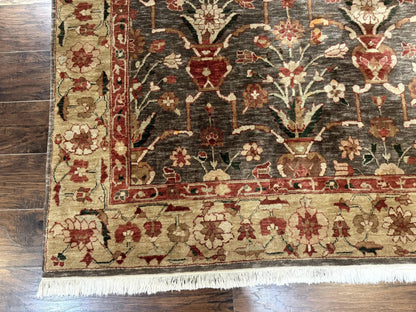 Pak Persian Mahal Rug 6x9, Floral Handmade Wool Traditional Oriental Carpet - Nuvé