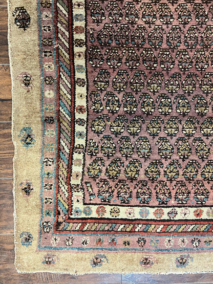 Antique Persian Sarab Runner Rug 3x11, Wool Camel Hair, Tribal Carpet for Hallway 3 x 11, Antique 1920s Rug, Handmade - Nuvé