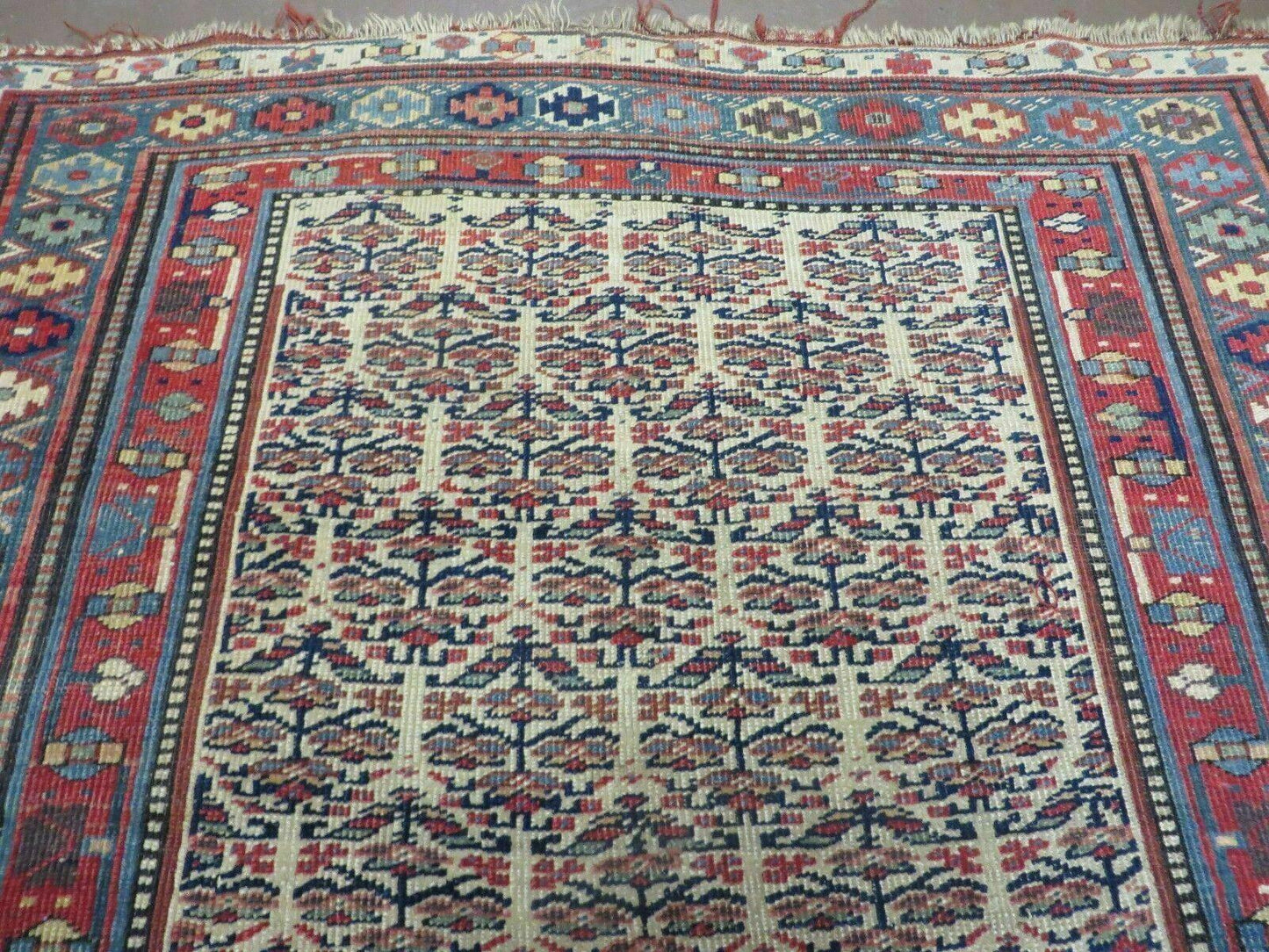 5' X 9' Antique Handmade Caucasian Kuba Wool Rug Veg Dye Runner Nice - Nuvé