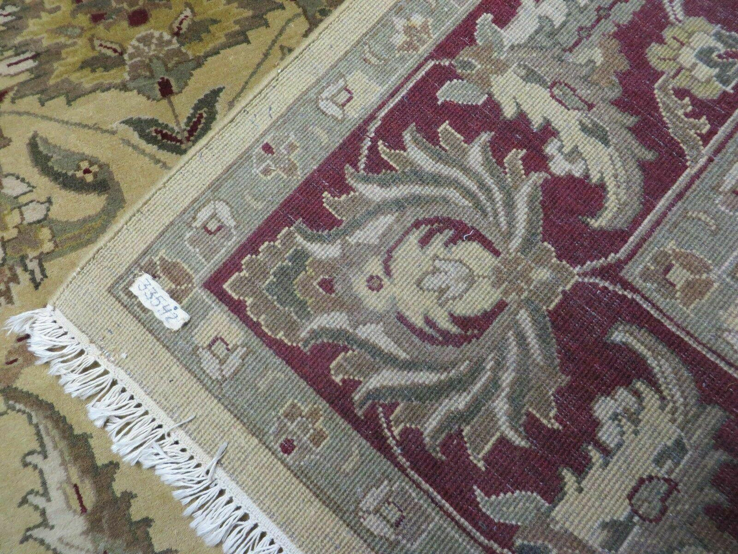9' X 12' Vintage Handmade India Oriental Jaipur Quality Tea Wash Hand Knotted - Nuvé