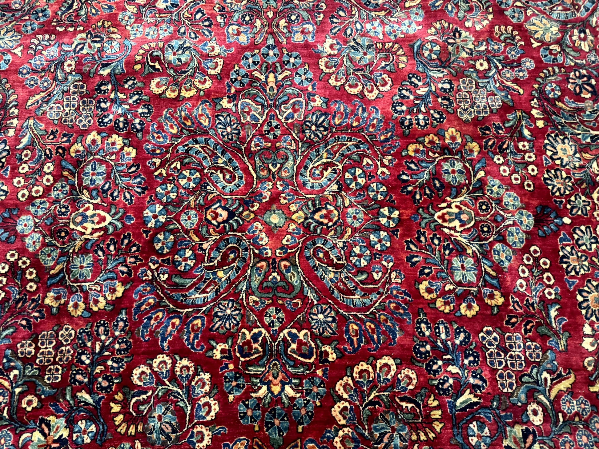 Palace Size Antique Persian Sarouk Rug 12x18 - Nuvé
