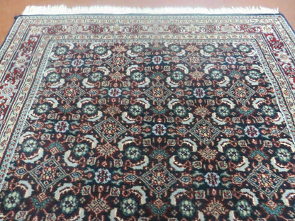 4' X 6' Vintage Handmade Indian Amristar Wool Rug Carpet Nice - Nuvé