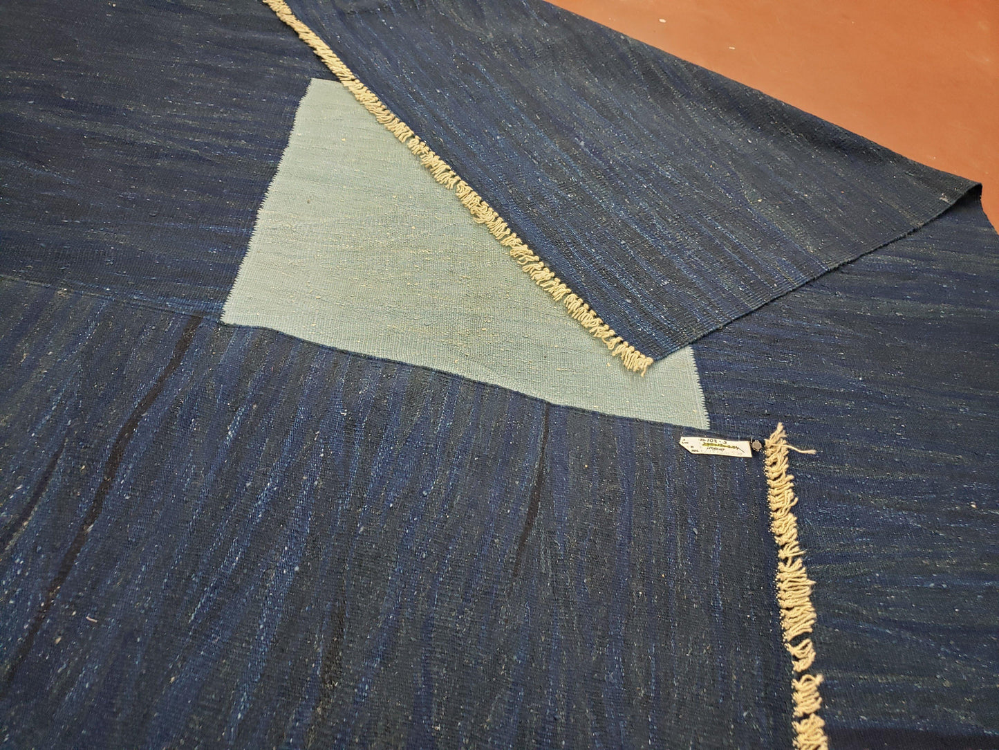 Large Turkish Kilim Rug, 6x9 - 7x10 Rug, Flatweave Carpets, Blue Rug, Abstract Rug, Playroom Rug, Rug for Nursery Room, Boho Rug, Wool - Nuvé