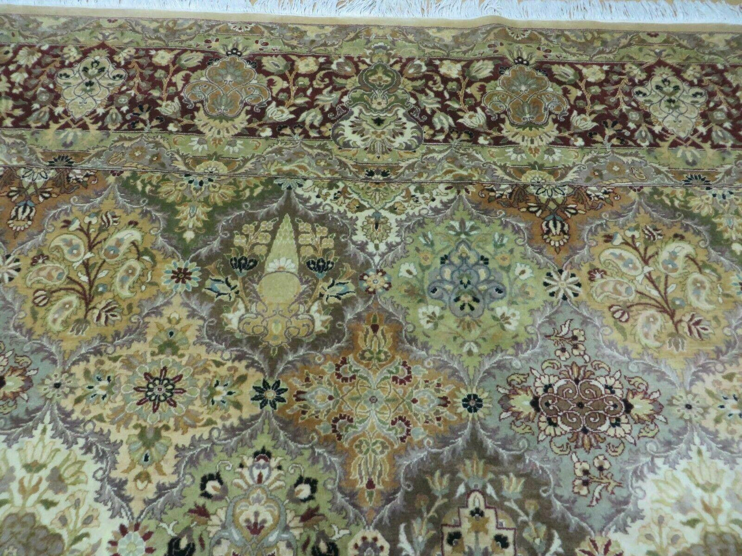 8' X 10' Safavieh Handmade Pakistan Oriental Floral Wool Rug Hand Knotted Organic - Nuvé