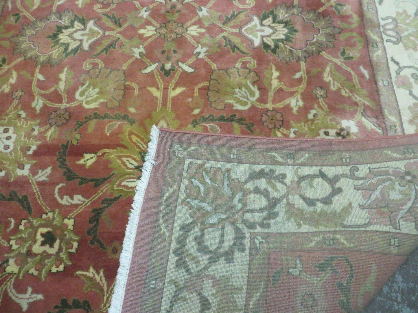 6' X 9' Vintage Handmade Indian Floral Oriental Wool Rug Veg Dyes Nice - Nuvé