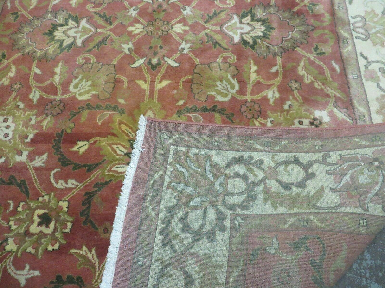 6' X 9' Vintage Handmade Indian Floral Oriental Wool Rug Veg Dyes Nice - Nuvé