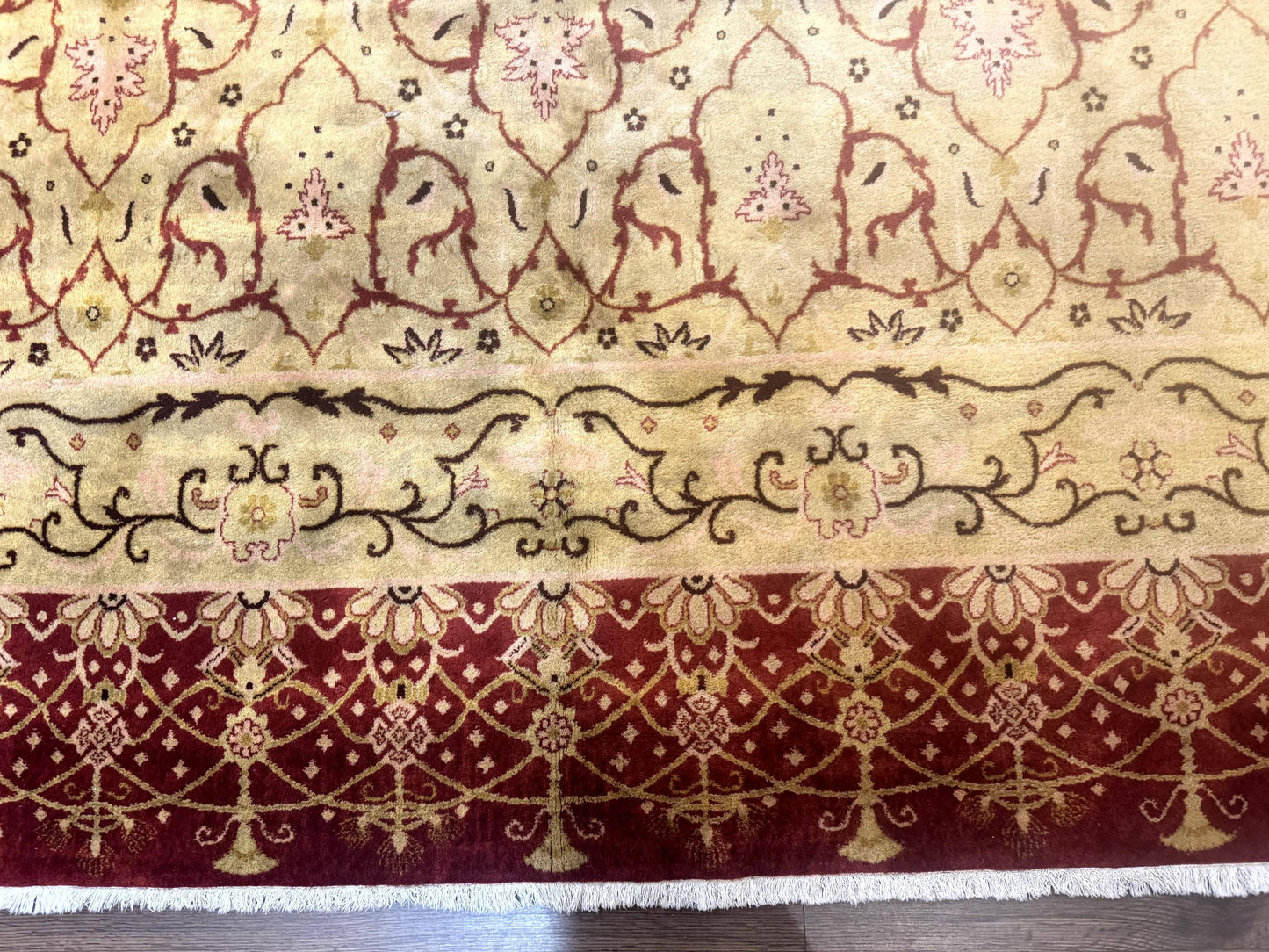 Pak Persian Rug 8x10, Allover Pattern, Gold-Tan, Fine 200 KPSI - Nuvé