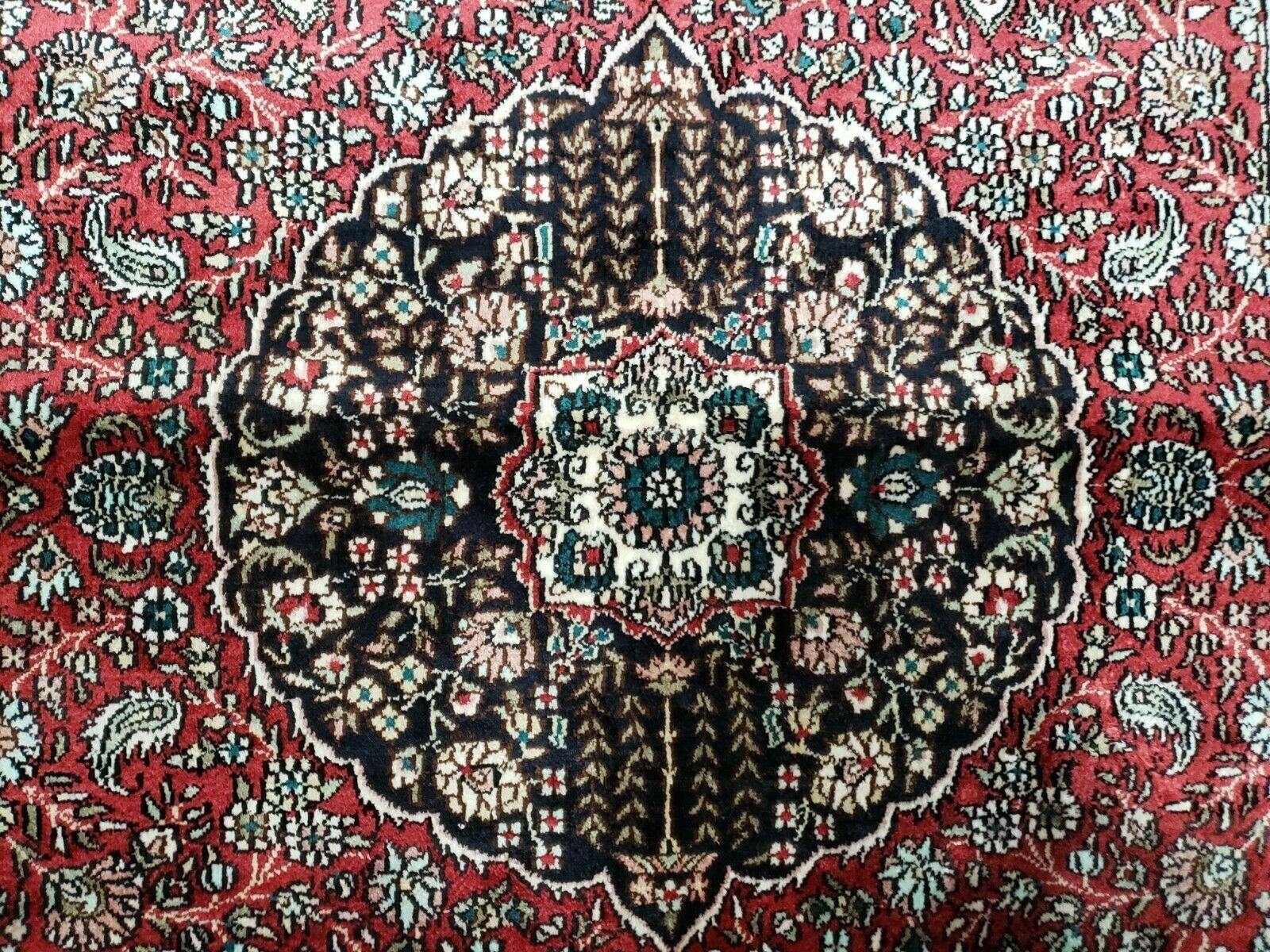 3' X 5' Vintage Fine Handmade India Oriental Kashmir Silk Rug 400 KPSI Wow - Nuvé