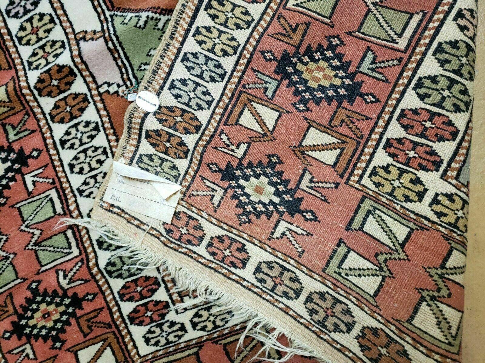 4' X 7' Antique Handmade Turkish Melas Oushak Wool Rug - Nuvé