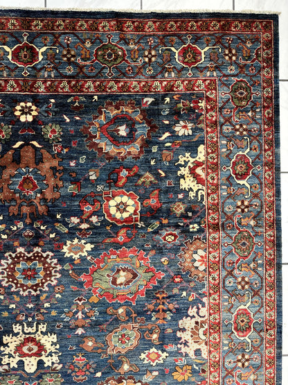Trasitional Serapi Ghazni Wool Rug – 8' x 10’ – Intricate Floral Design - Nuvé